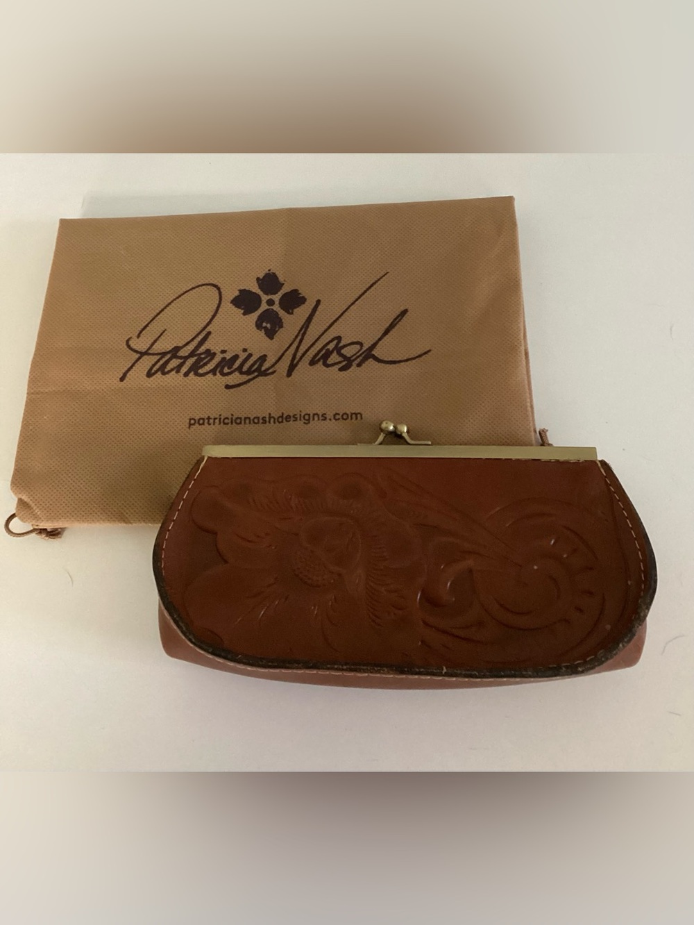 Patricia Nash Leather Clutch NWOT